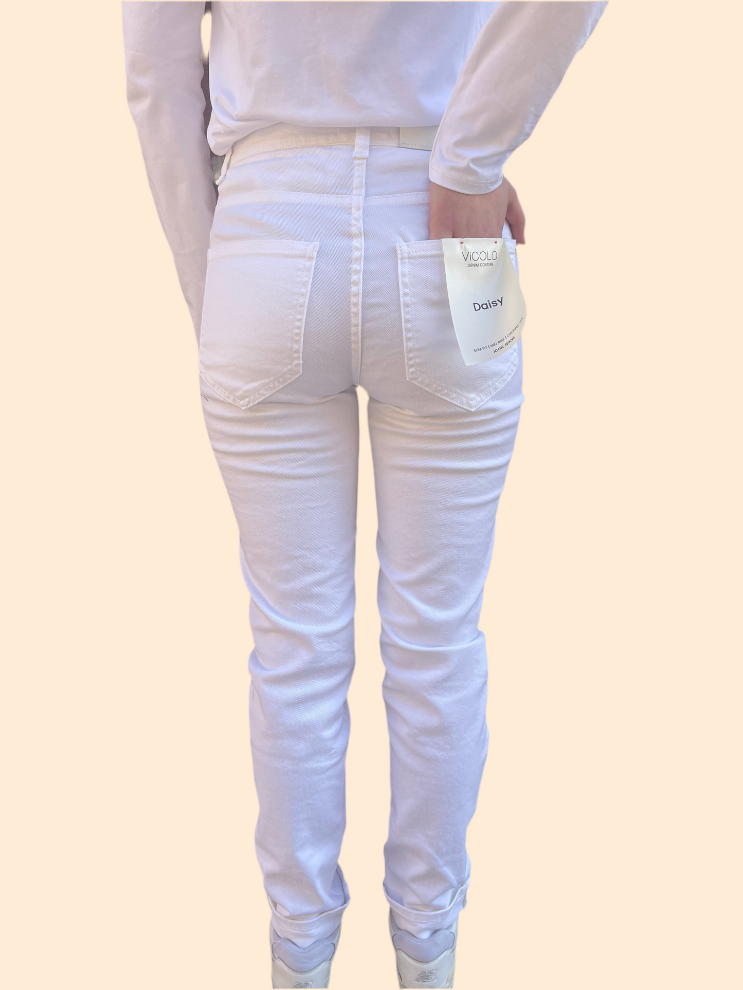 Jeans Daisy bianco