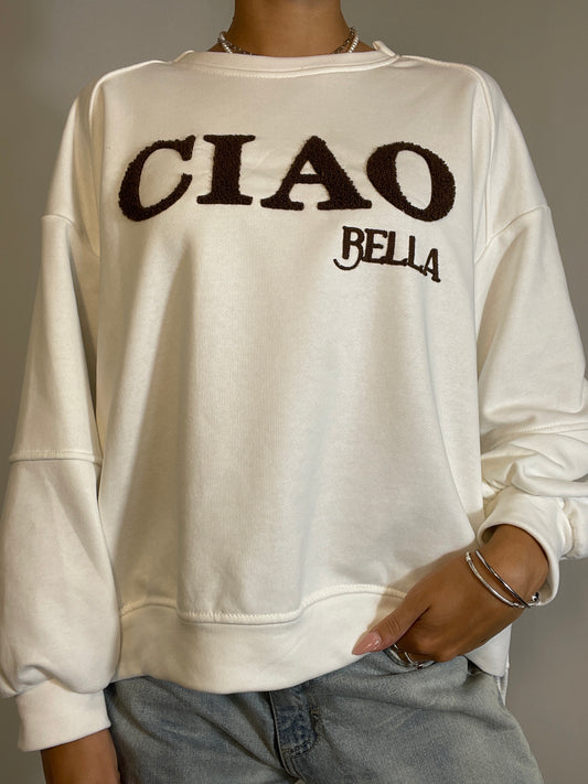 Felpa ciao bella