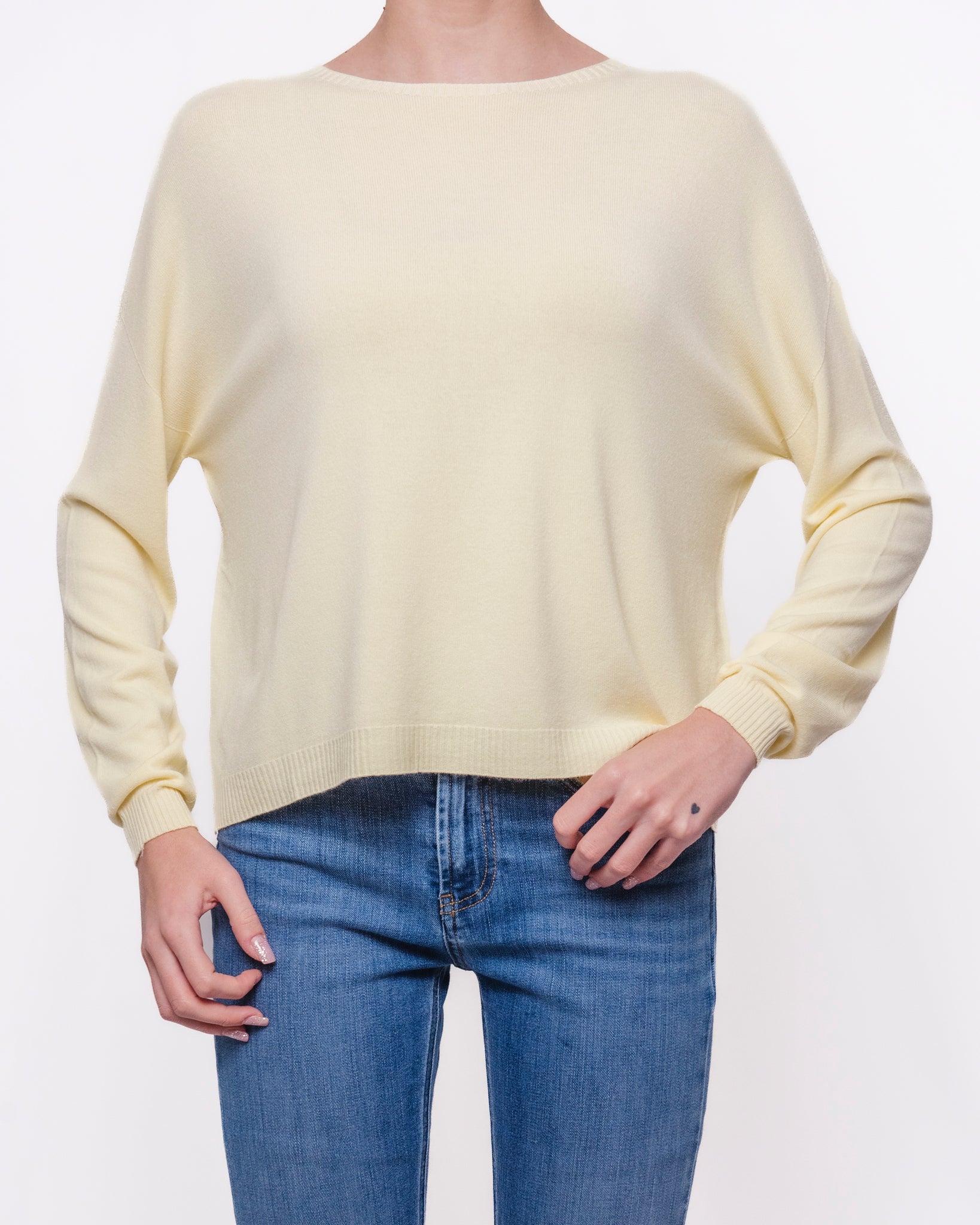 Maglia girocollo in maglia fine maniche lunghe Donna  -  2AB2033
