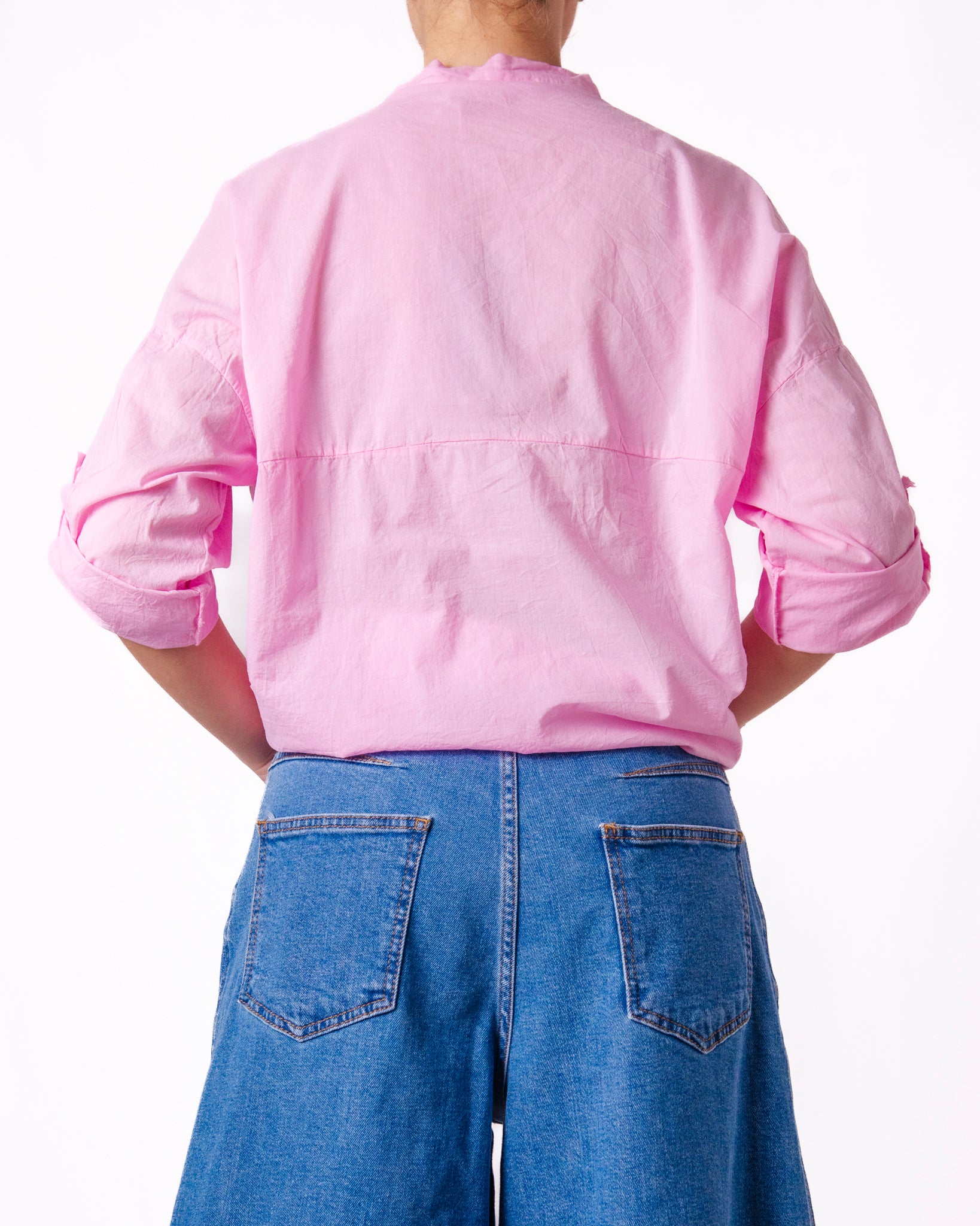 Blusa con Collo con Volant e Nodo in Vita Donna  -  1032UP