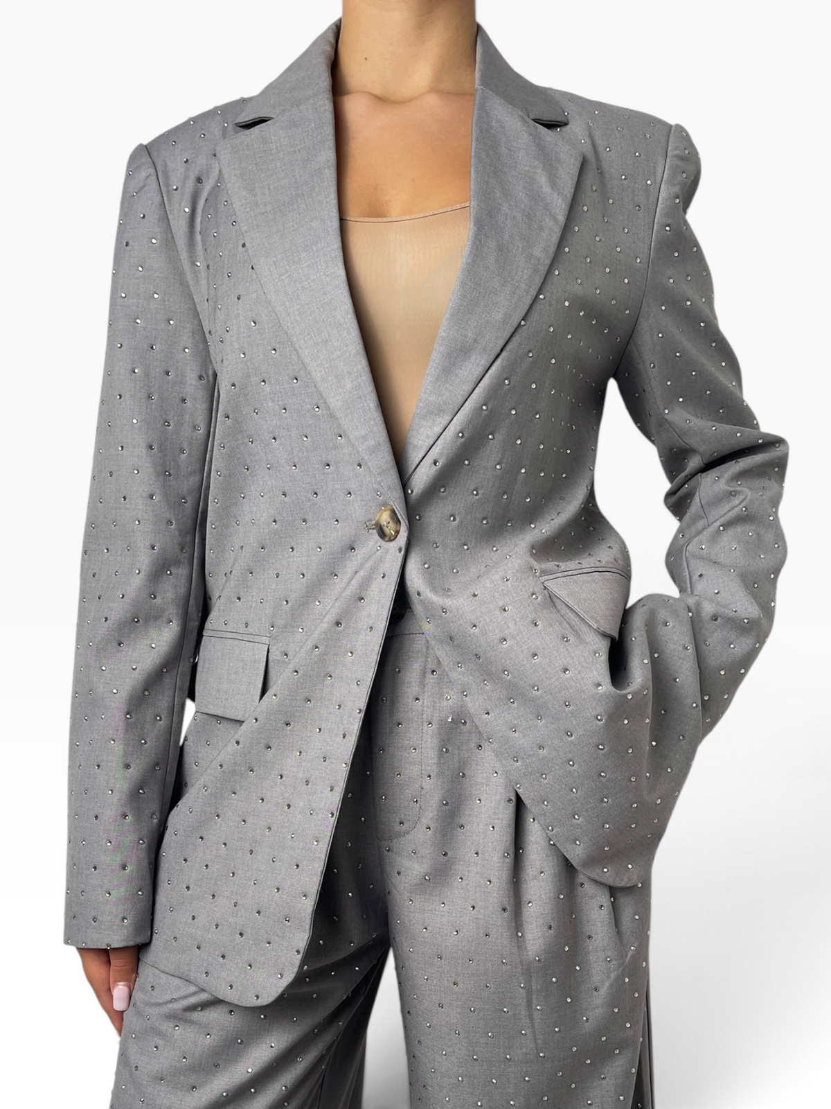 Blazer con strass applicati Donna  -  23523CI