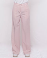 Pantaloni a gamba larga vita alta con piega Donna  -  TAB0025
