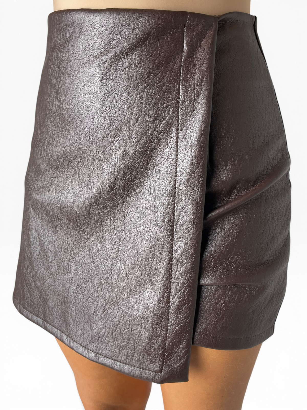 Short eco-pelle pattina portafoglio Donna  -  35020CI