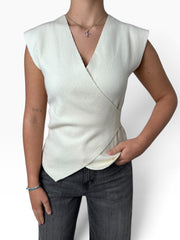 Gilet in maglia incrociato Donna  -  3137