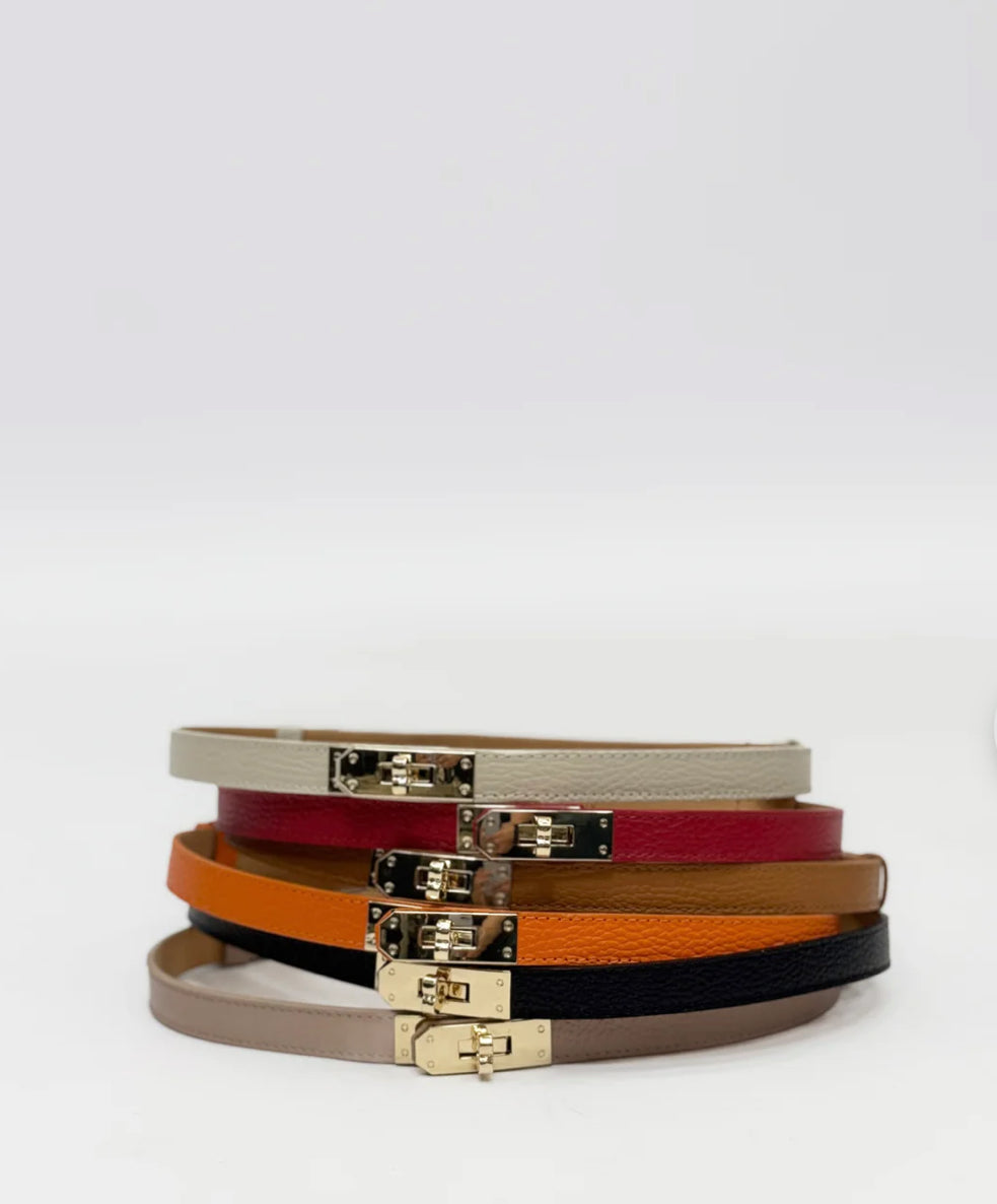 Cintura lucchetto Vera Pelle