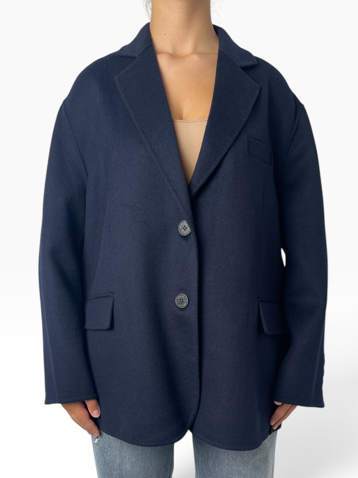 Cappotto oversize con collo a revers Donna  -  TAC0005