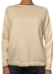 Maglione girocollo in maglia costa inglese Donna  -  82056KA