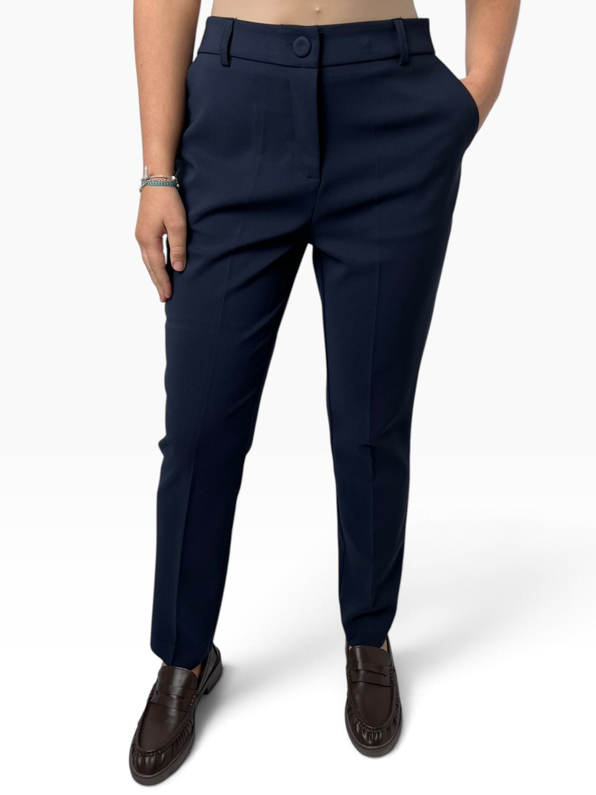 Pantalone a sigaretta elasticizzato Donna  -  P1068T2