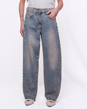 Jeans Baggy Vita Alta Donna  -  JPAOLALV051