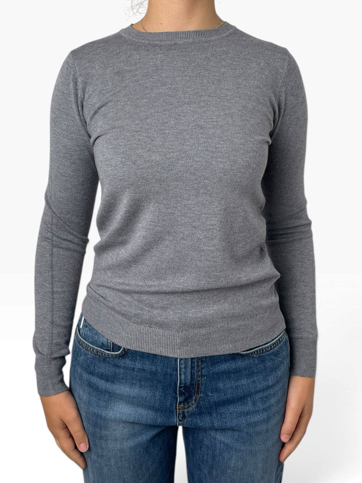 Maglia basic girocollo aderente Donna  -  T-022