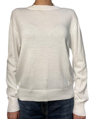 Maglia girocollo in maglia fine maniche lunghe Donna  -  0134KA