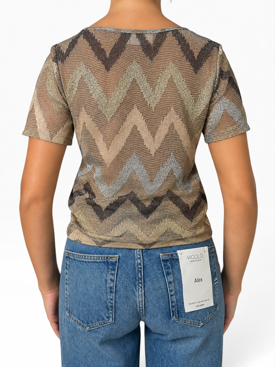 Top lurex fantasia zig zag Donna  -  TAC0661