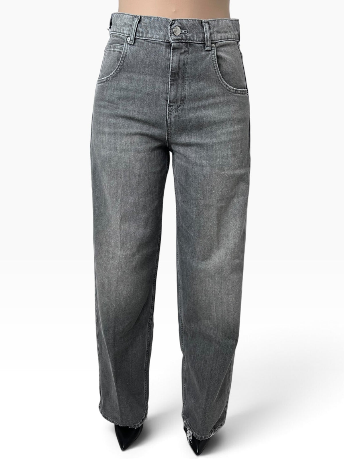 Jeans gamba ampia sfrangiati Donna  -  DAC5125