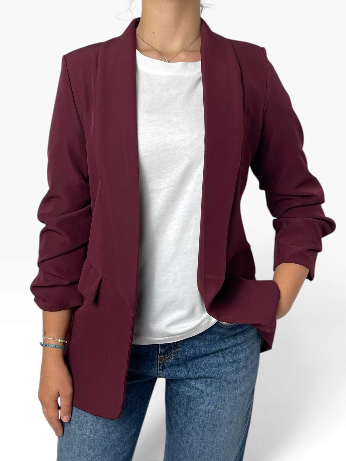 Giacca blazer maniche arricciate Donna  -  991690X
