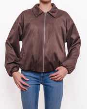 Giacca con zip colletto e fondo elasticizzato Donna  -  82951V
