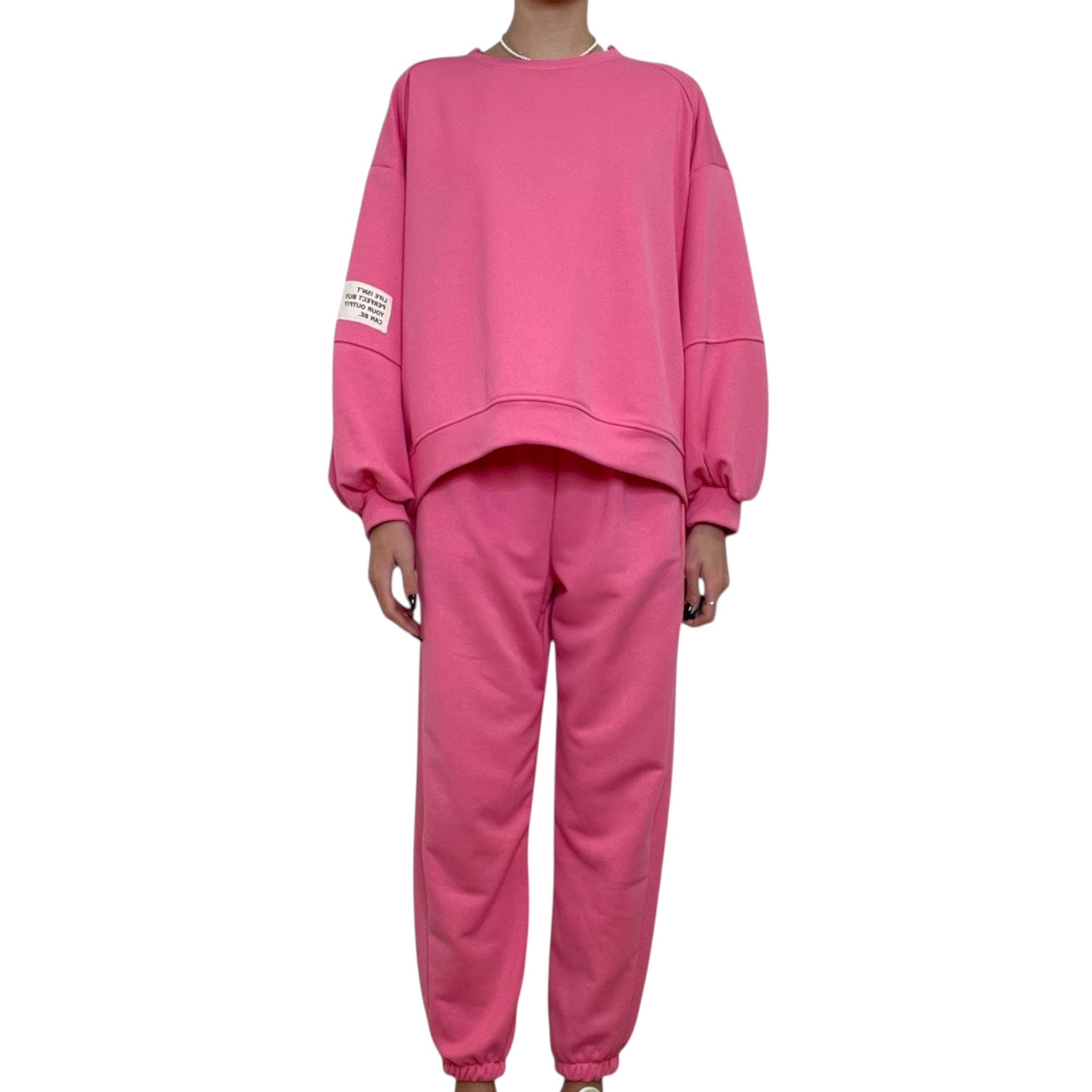 Completo felpa e pantaloni tuta oversize Donna  -  7226/6090V