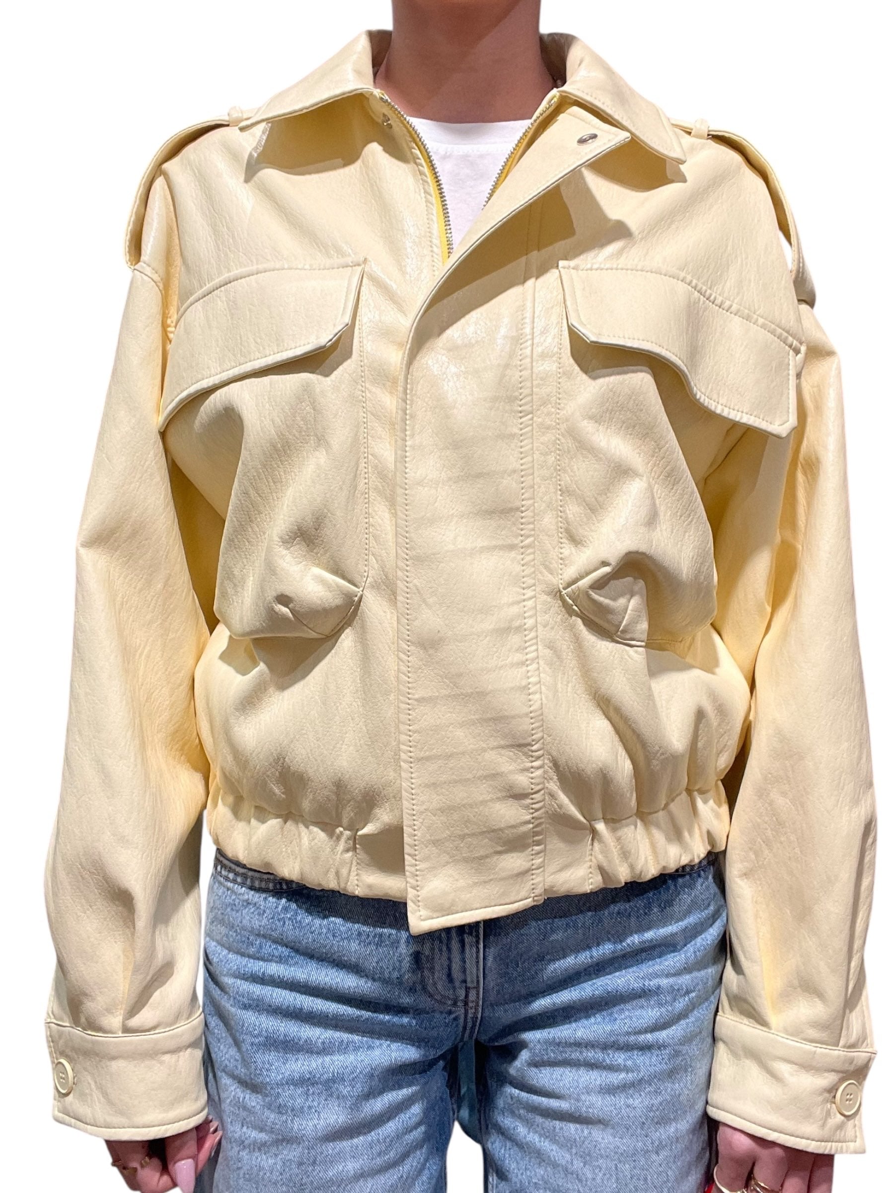 Giacca con zip e tasche sul petto Donna  -  TAB0358