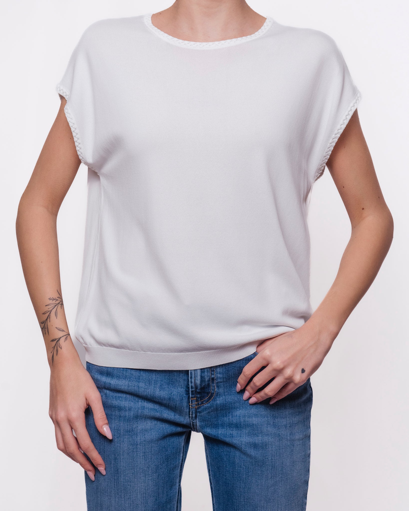 Blusa girocollo senza maniche Donna  -  6276KA