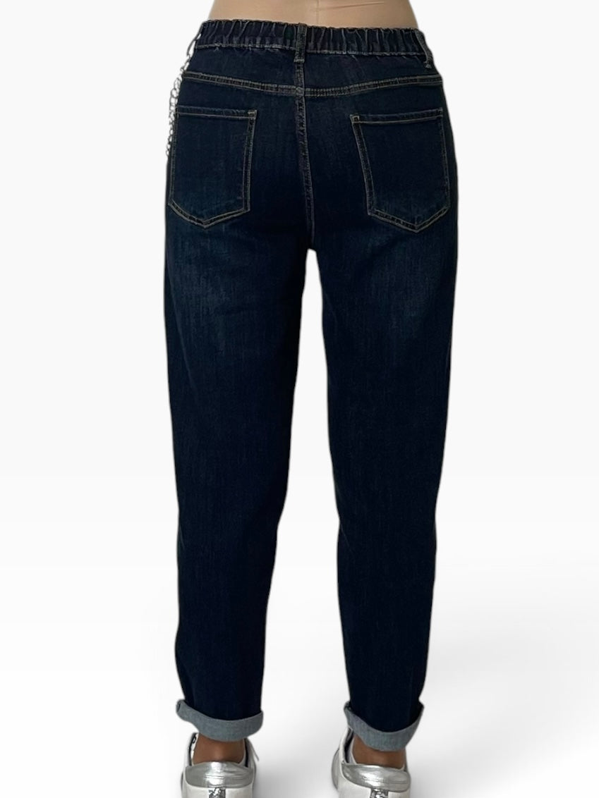 Jeans risvolto vita elasticizzata Donna  -  CHG6640