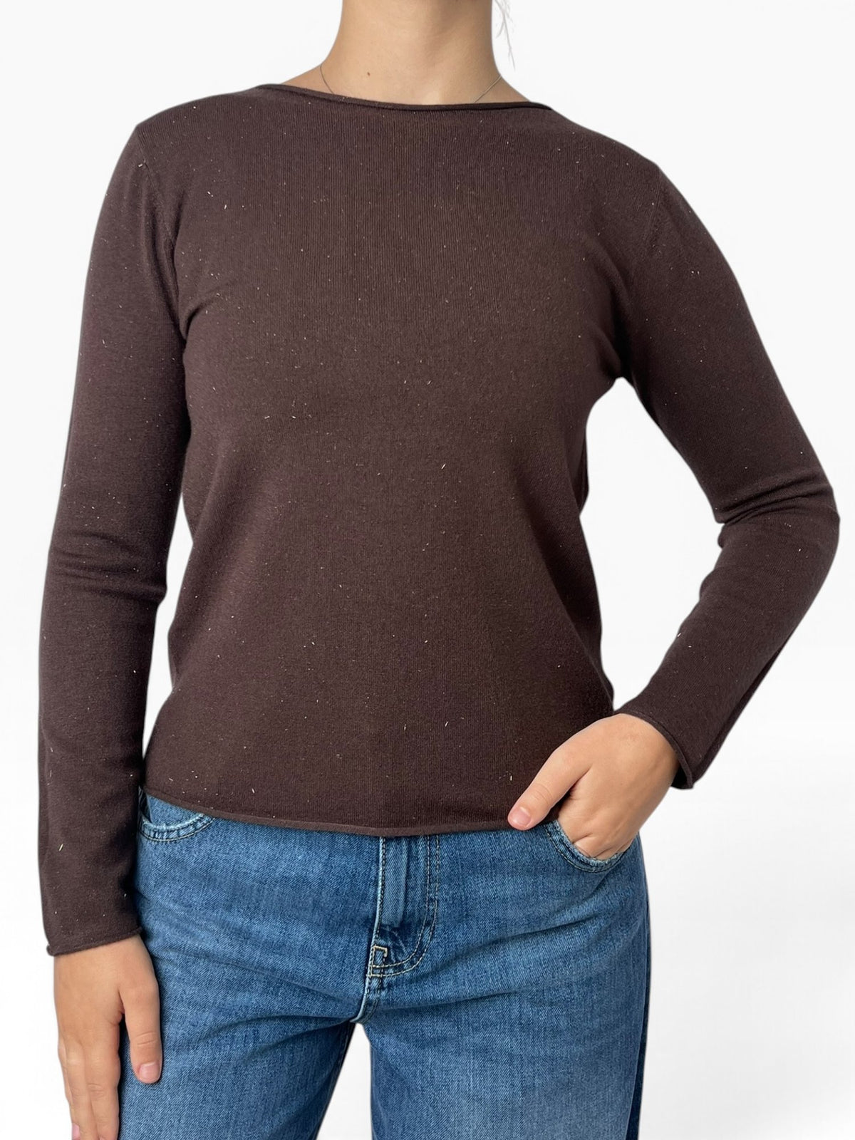 Maglia fine scollo a barca Donna  -  26070KA