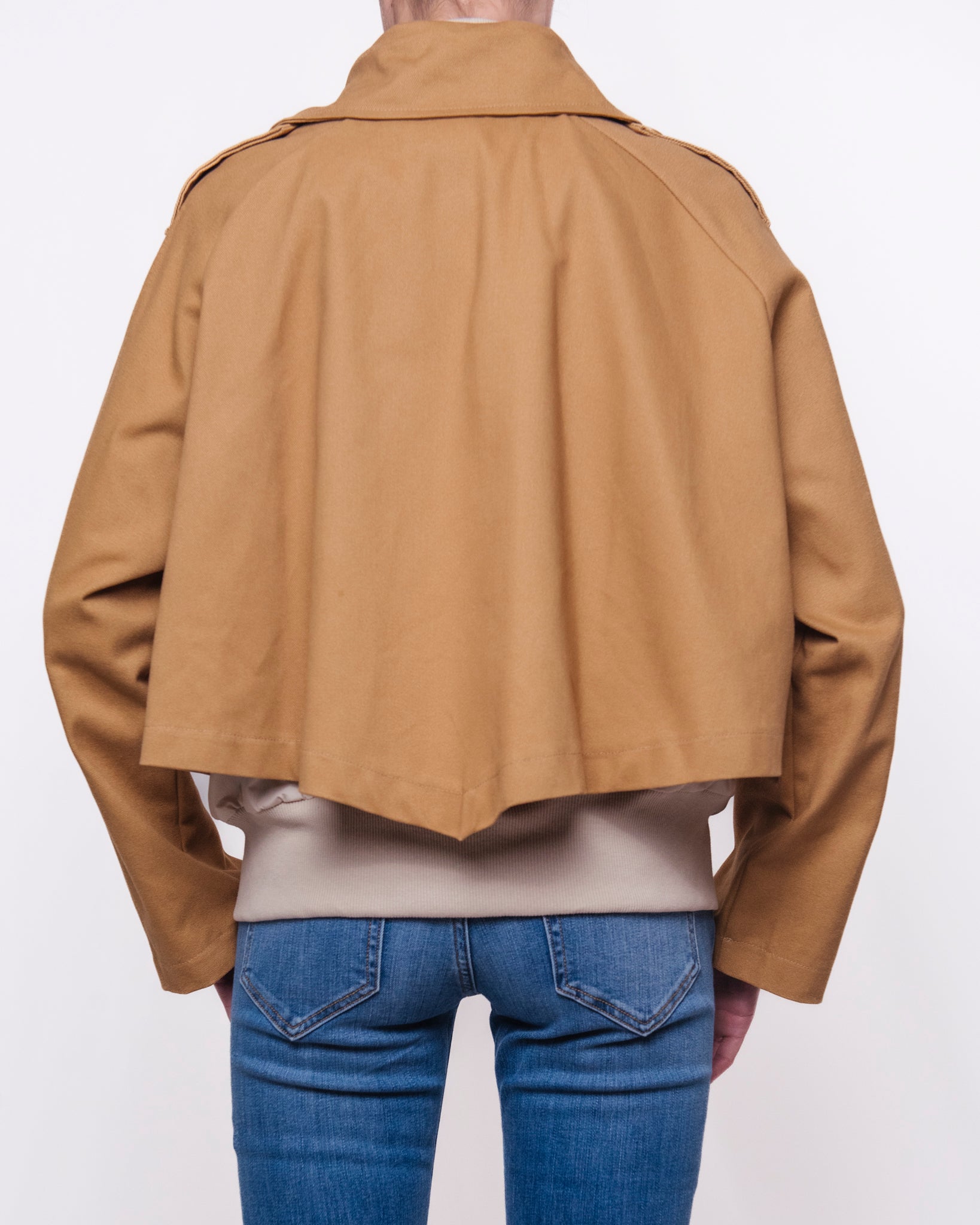 Trench Corto Doppiopetto con Colletto Donna  -  53461