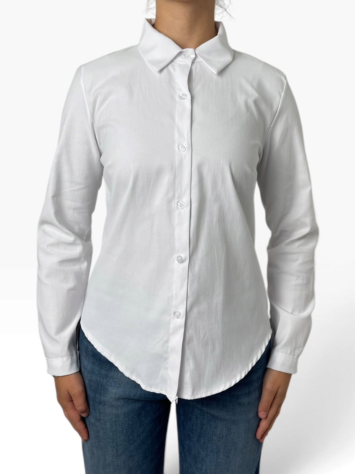 Camicia sciancrata fondo arrotondato Donna  -  935509KA
