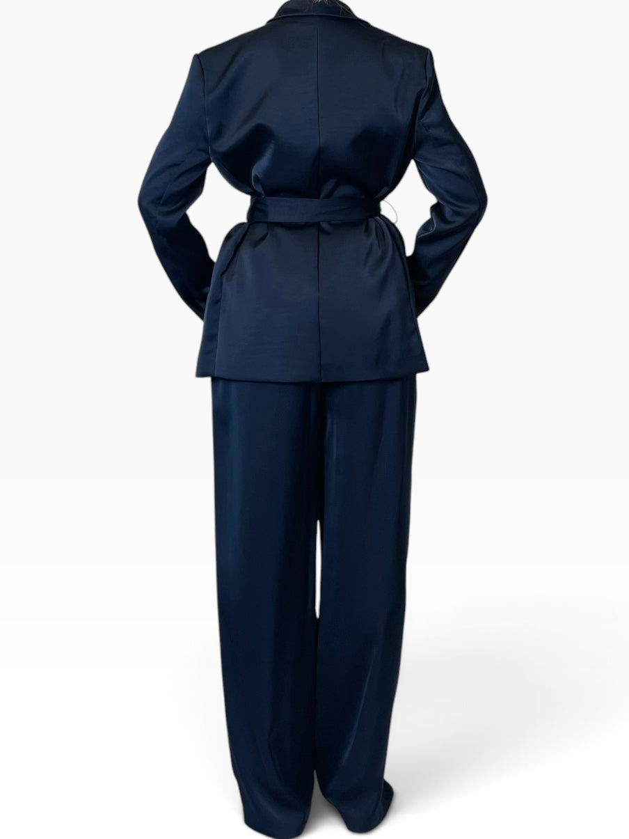 Completo blazer incrociato pantalone palazzo Donna  -  28788KA