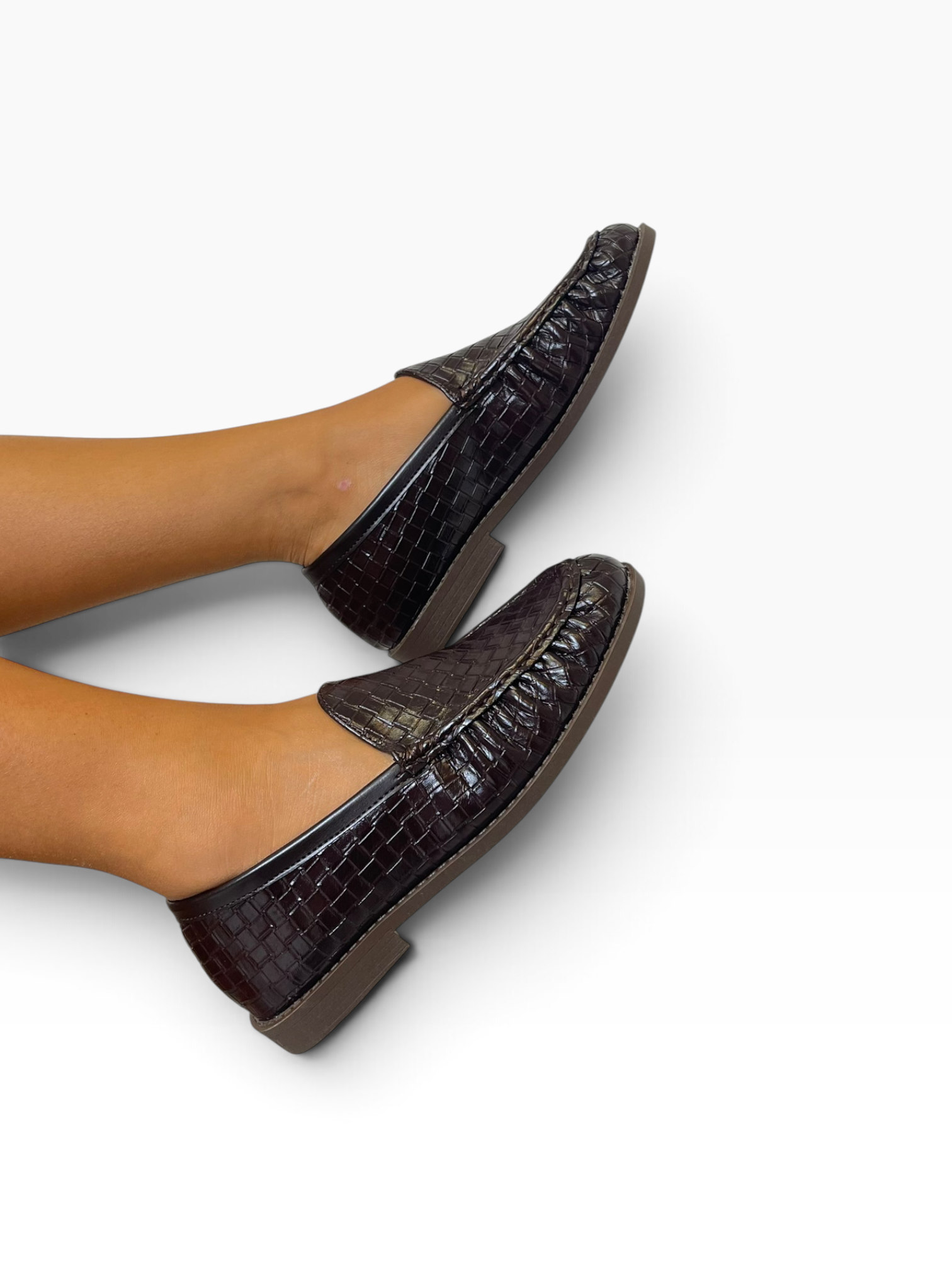 Mocassini bordo arricciato tacco basso Donna  -  J9001