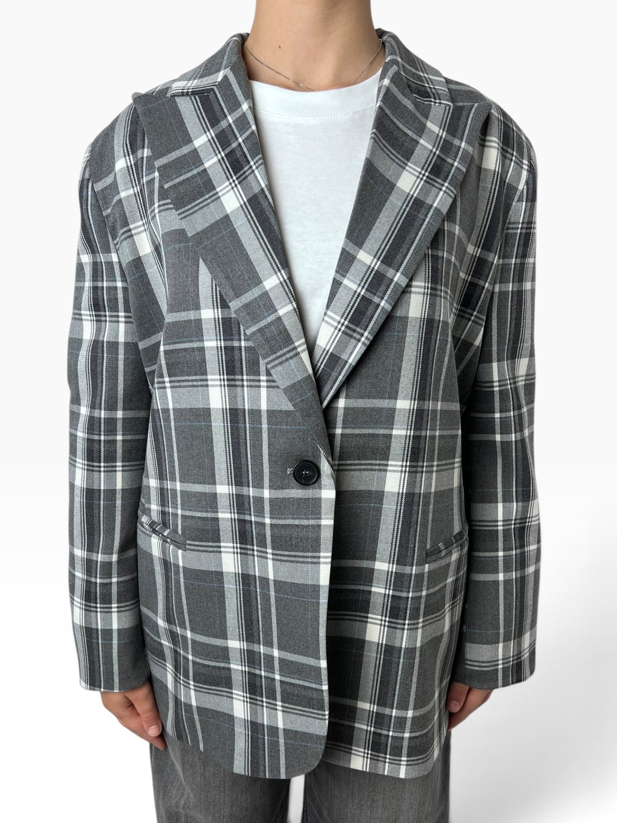 Blazer a quadri monopetto Donna  -  TAC1700