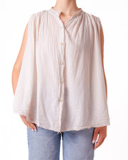 Canotta Oversize Collo Coreana Donna  -  51567CL