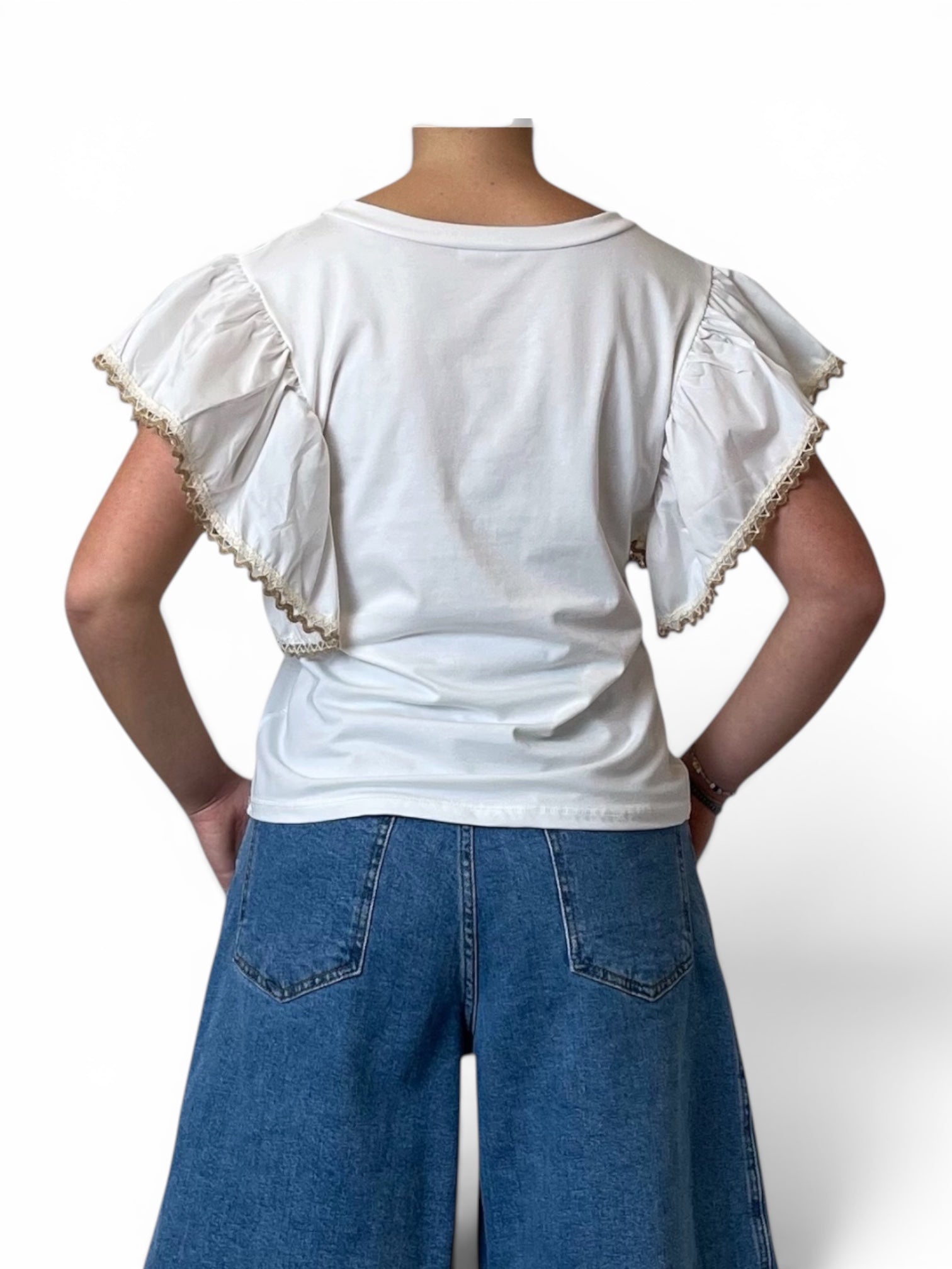 T-shirt con Maniche Volant Donna  -  4692X