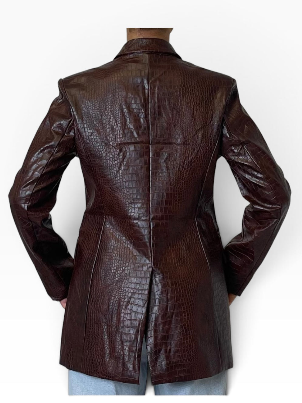 Blazer effetto pelle stampa cocco Donna  -  23398CI