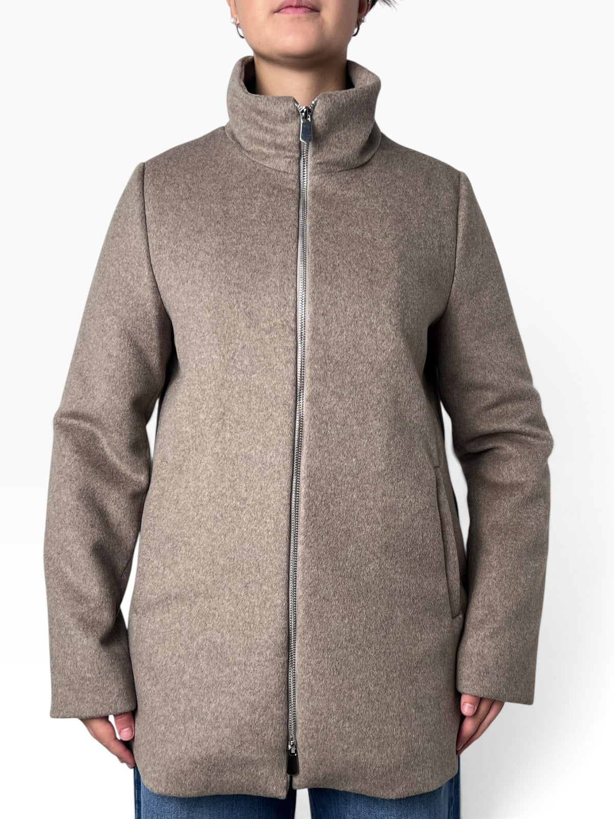 Cappotto con pettorina trapuntata Donna  -  P175
