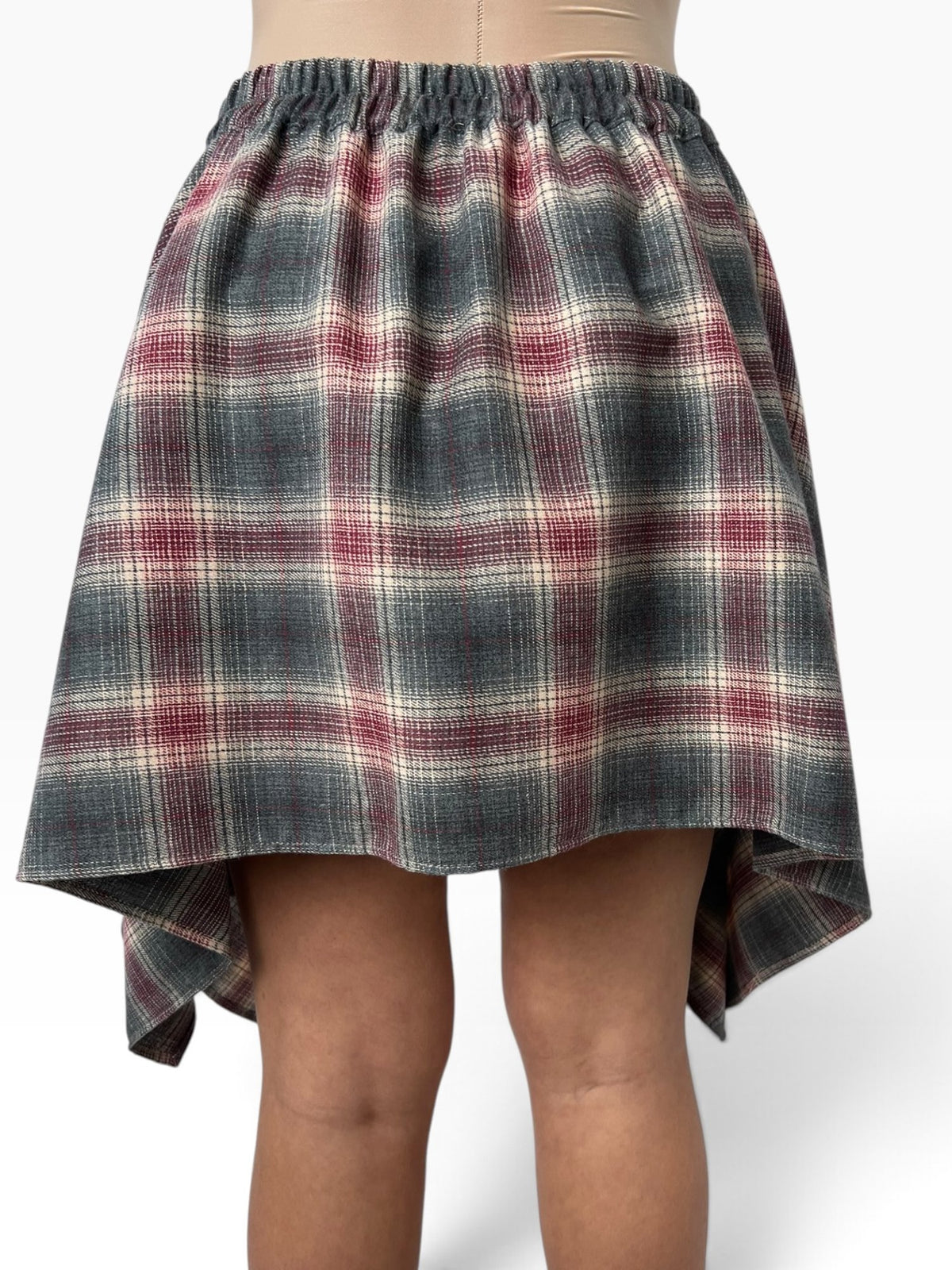 Gonna a quadri asimmetrica Donna  -  TAC1743