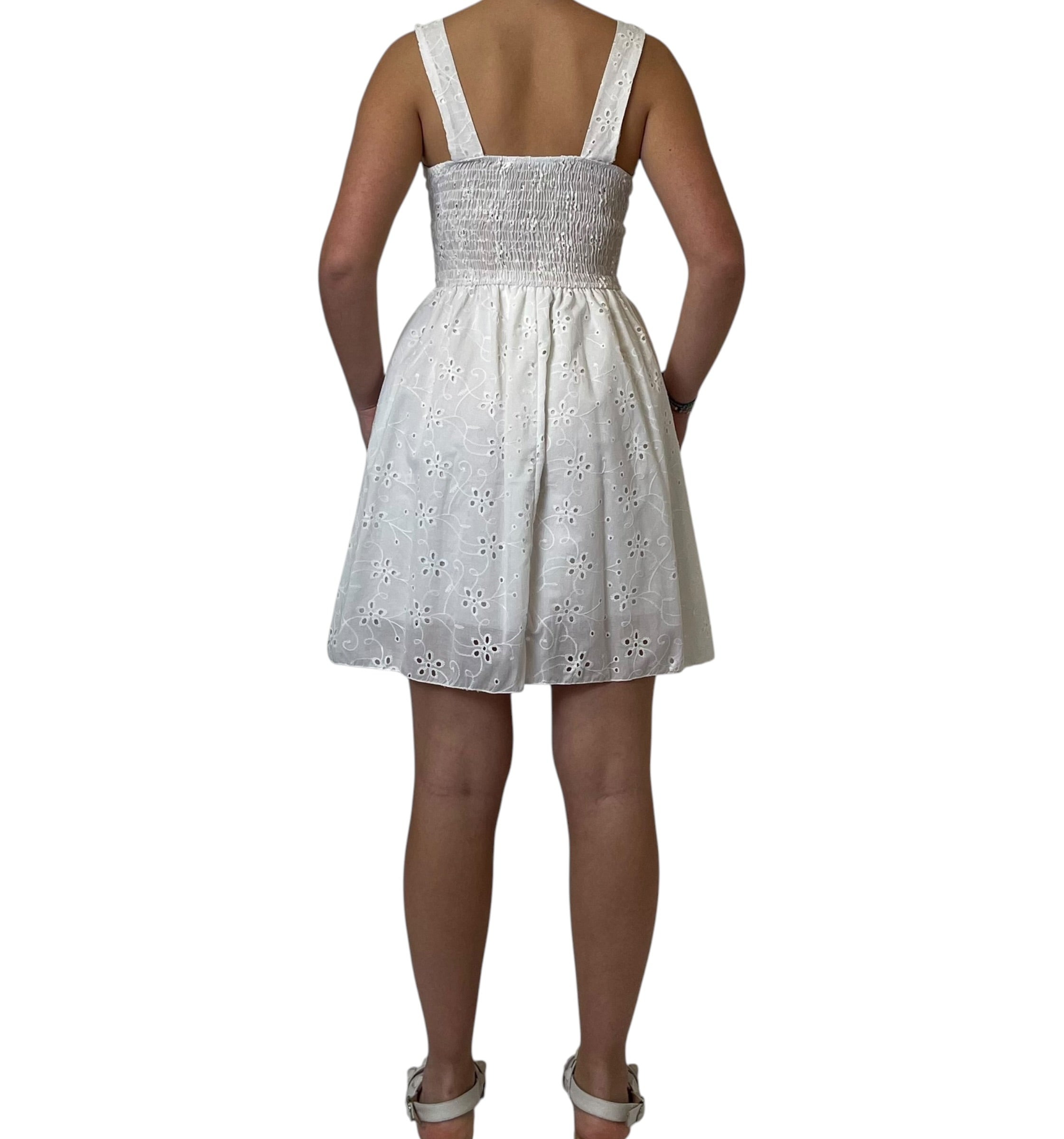 Abito Sangallo Corto con Spalline Donna  -  6986