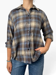 Camicia a quadri effetto flanella Donna  -  2368X