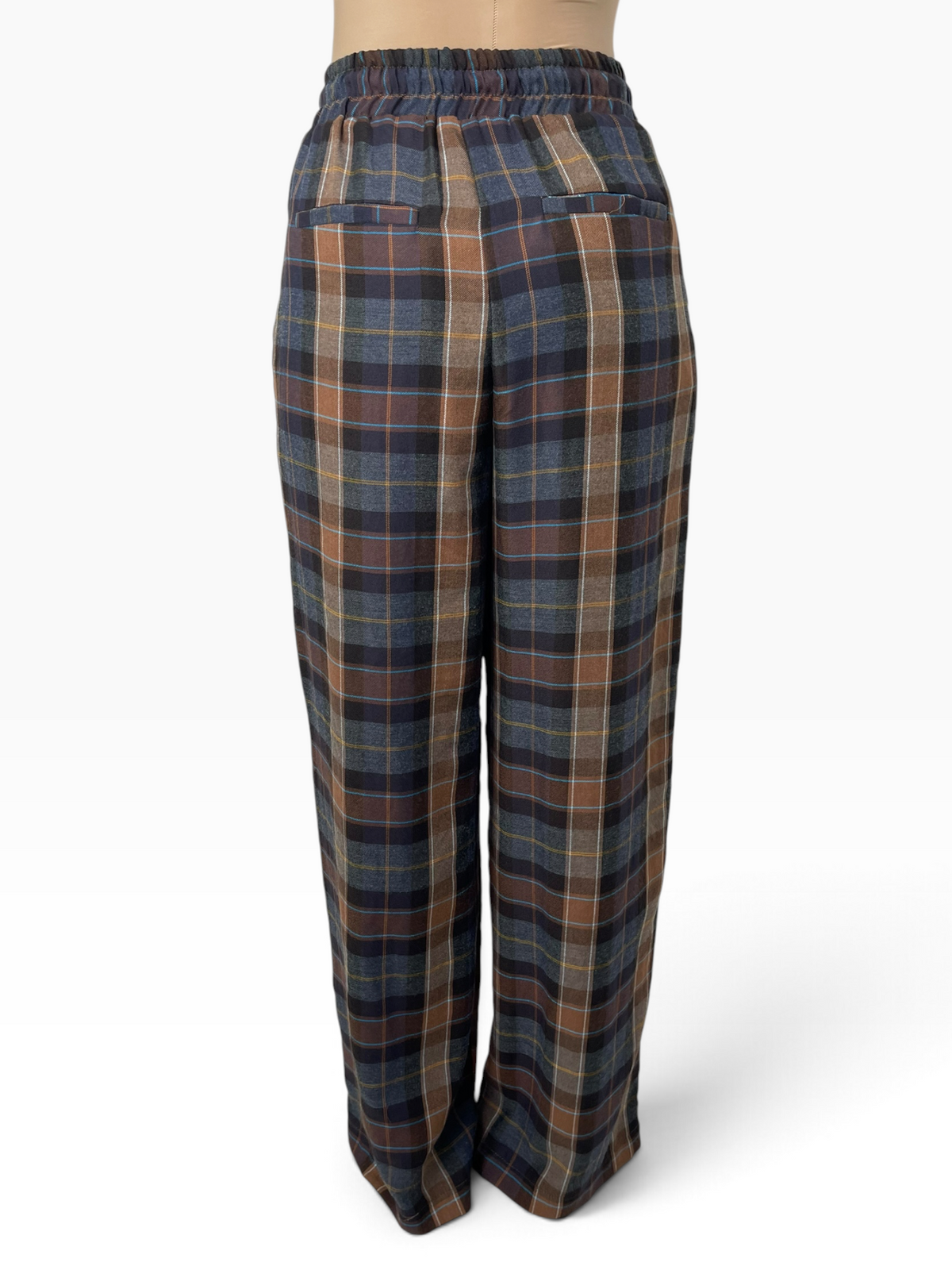 Pantalone morbido a quadri con coulisse Donna  -  TAC1015