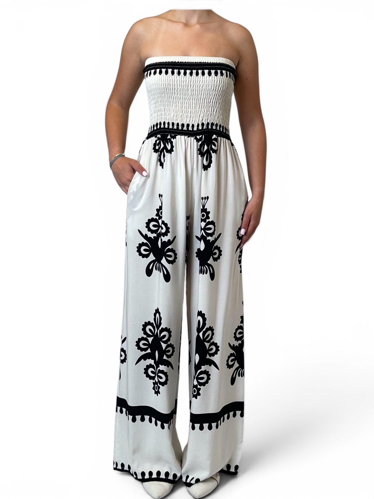 Tuta Palazzo con Stampa Floreale Donna  -  24158X