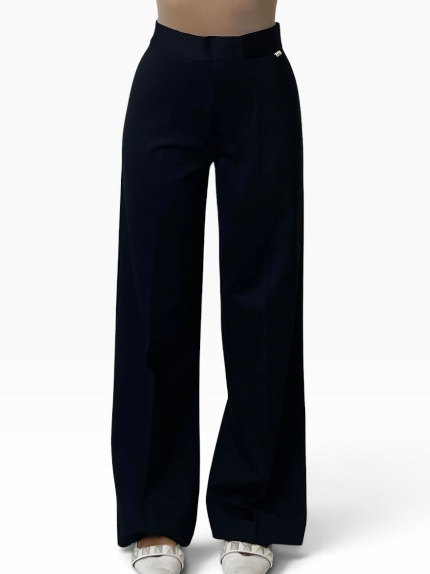 Pantalone palazzo vita alta elasticizzata Donna  -  MW2650104
