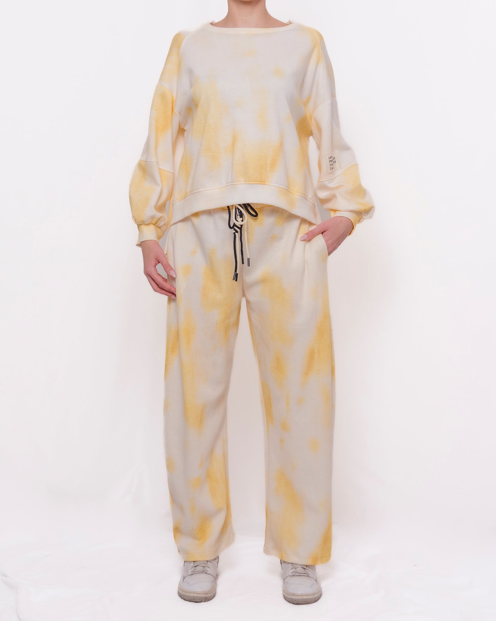 Completo felpa e pantaloni tuta fantasia tie-dye Donna  -  20211/20236V