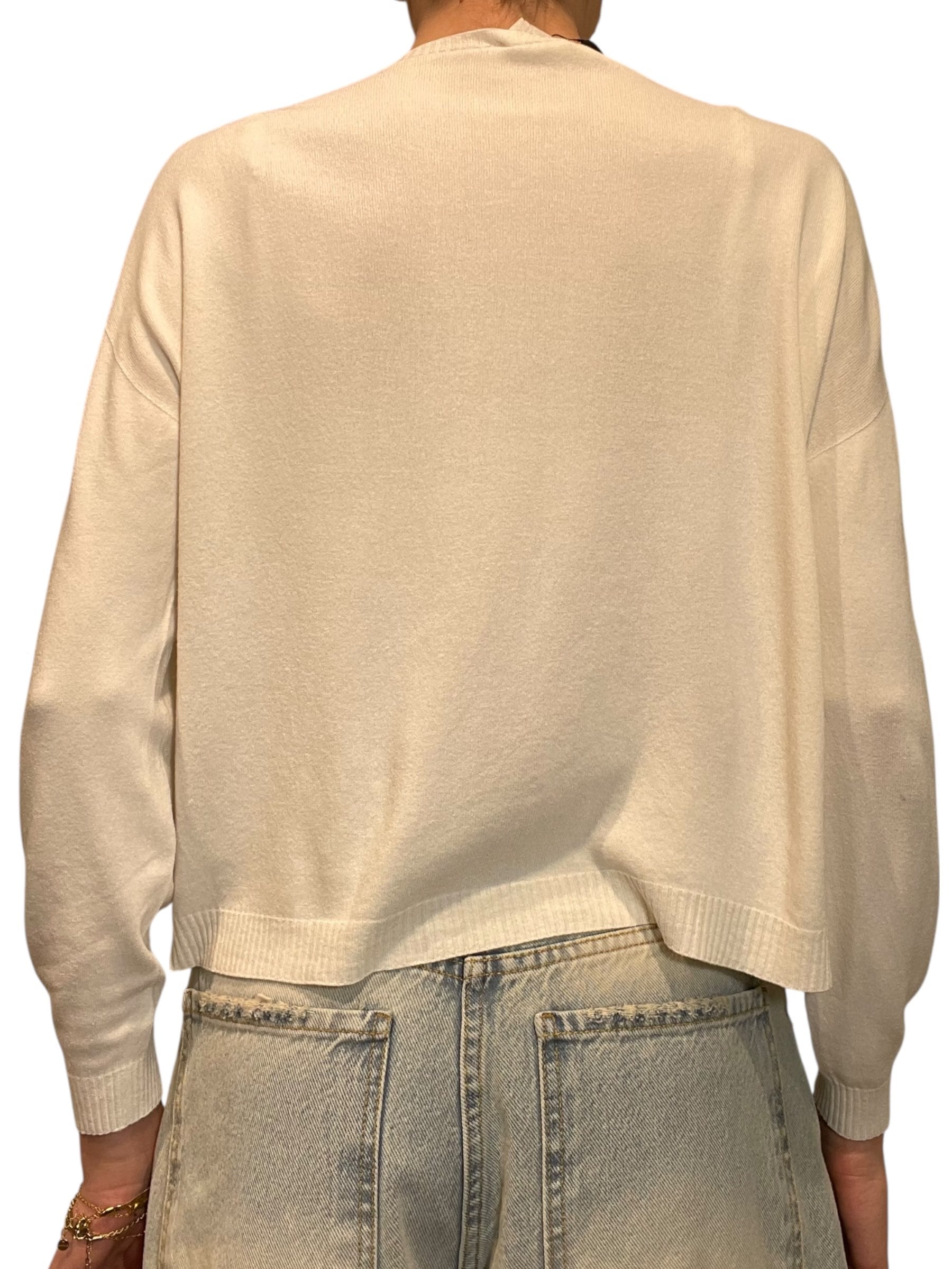 Maglia girocollo in maglia fine maniche lunghe Donna  -  2AB2033