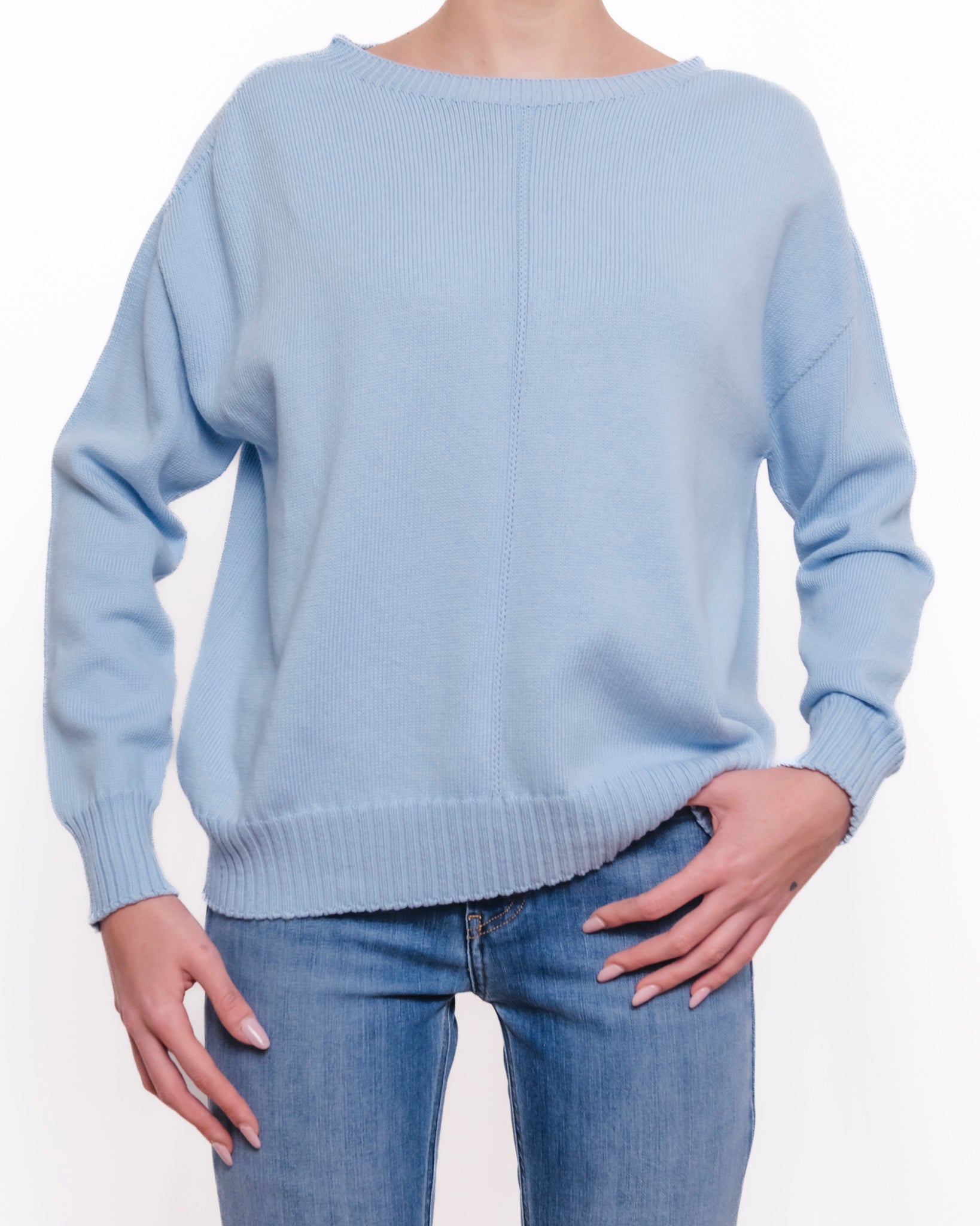 Maglia con scollatura a barca maniche lunghe Donna  -  82634KA