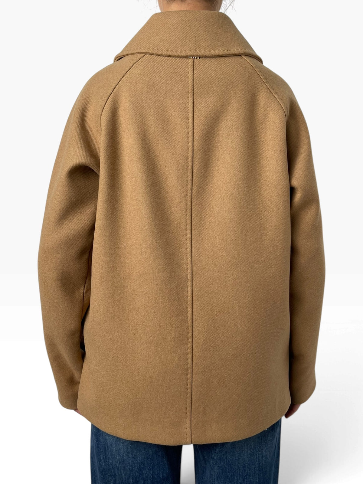 Cappotto corto doppiopetto collo classico Donna  -  MW2640606