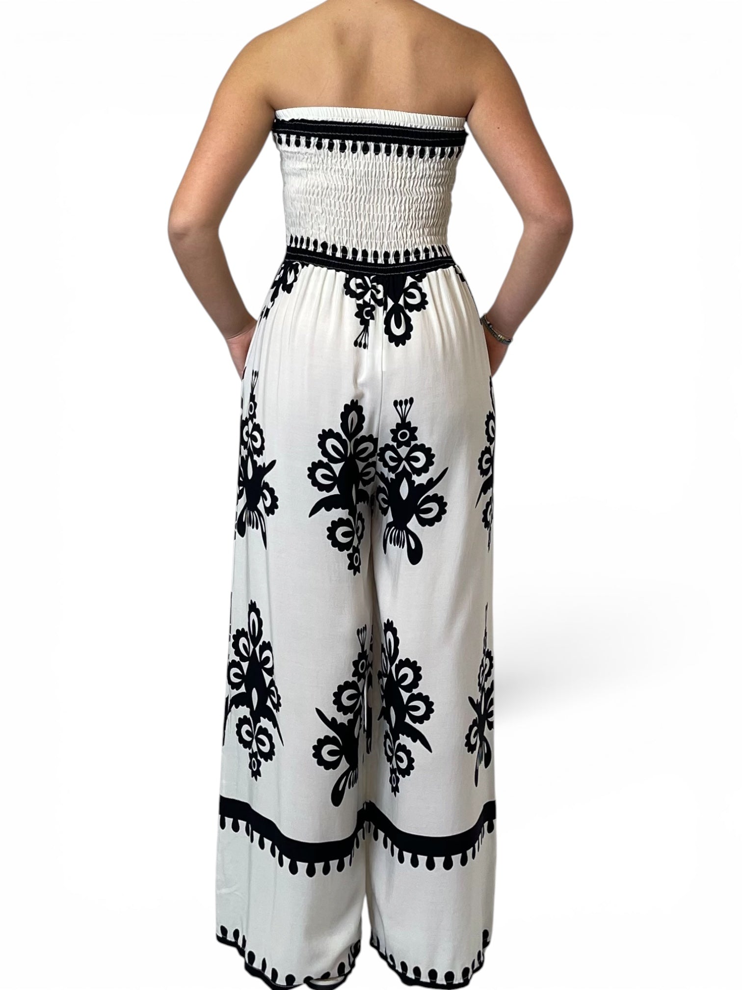 Tuta Palazzo con Stampa Floreale Donna  -  24158X