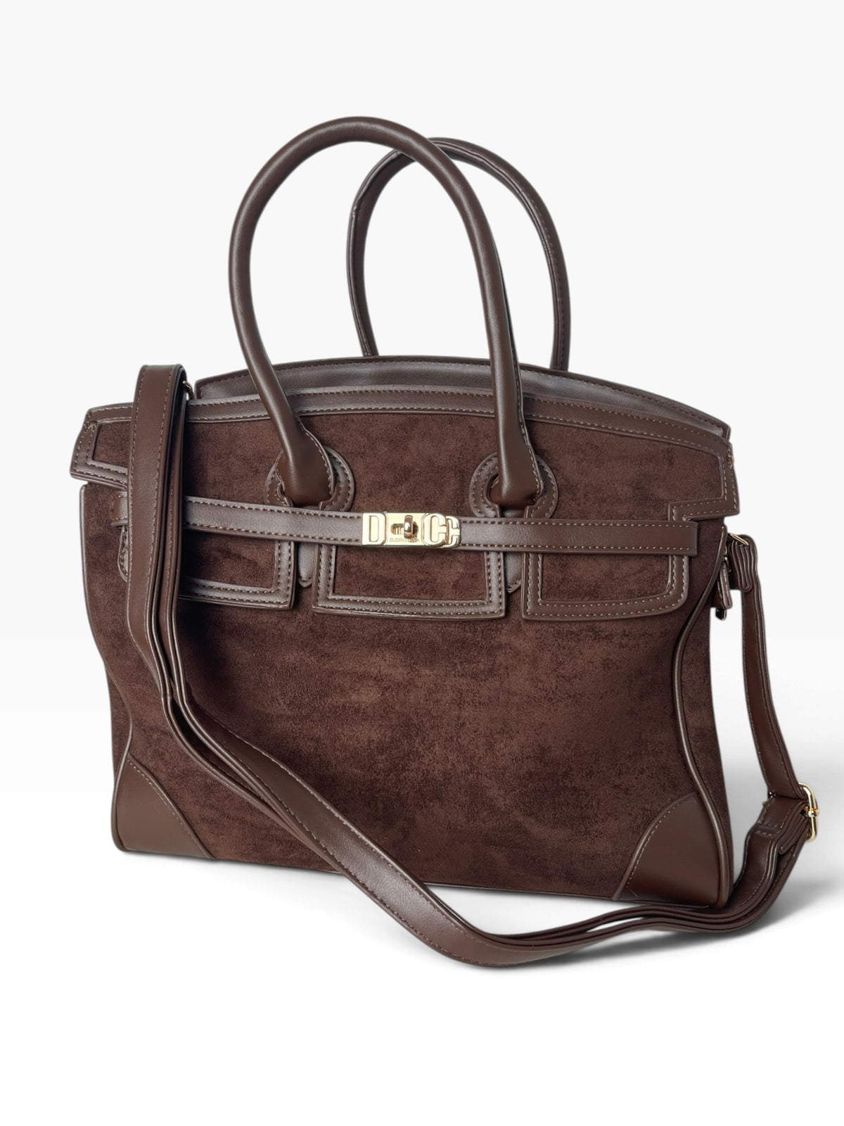 Borsa a mano scamosciata strutturata Donna  -  A9940-367