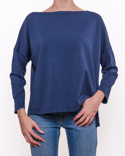 T-shirt oversize maniche lunghe scollatura a barca Donna  -  82879V
