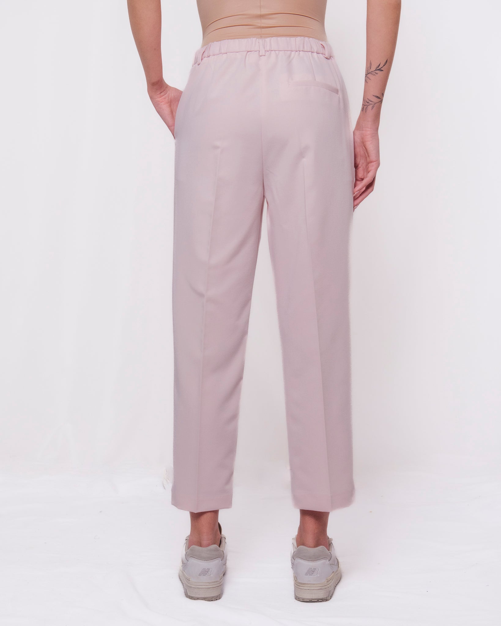 Pantaloni sartoriali straight leg vita alta Donna  -  TAB0249