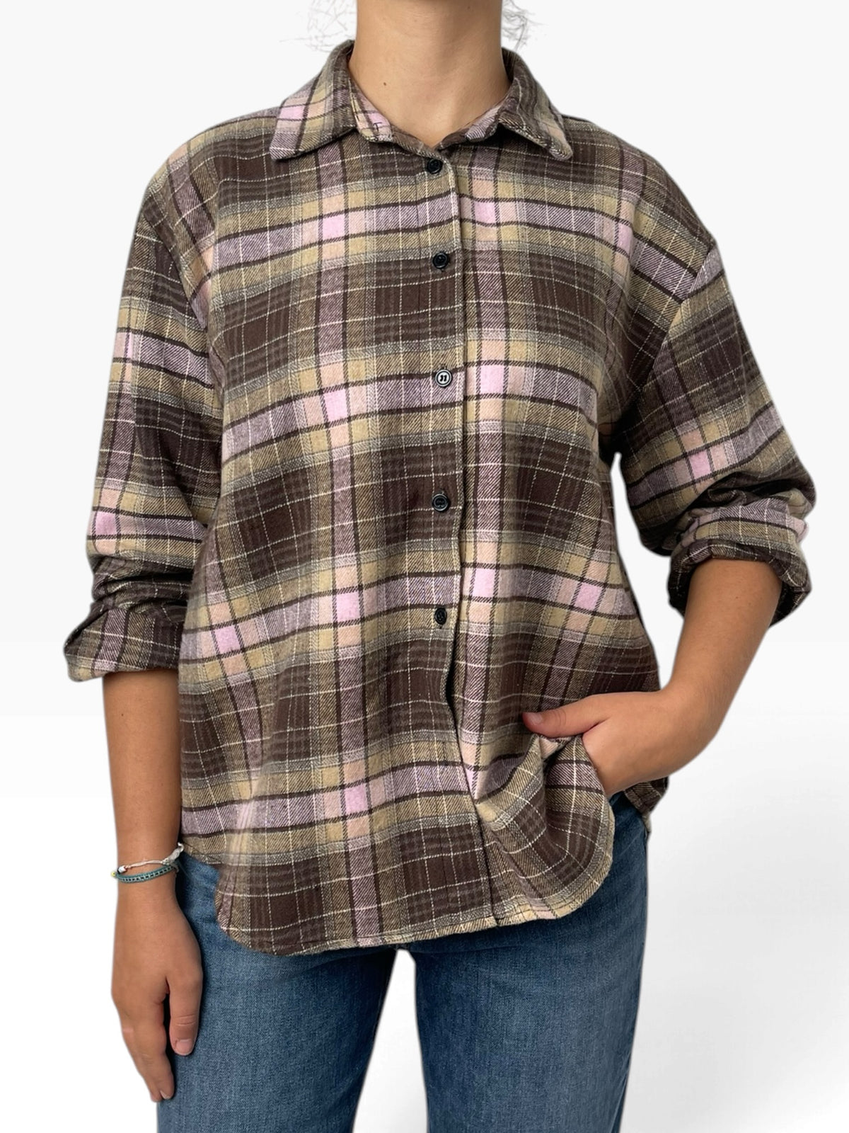 Camicia a quadri effetto flanella Donna  -  2368X