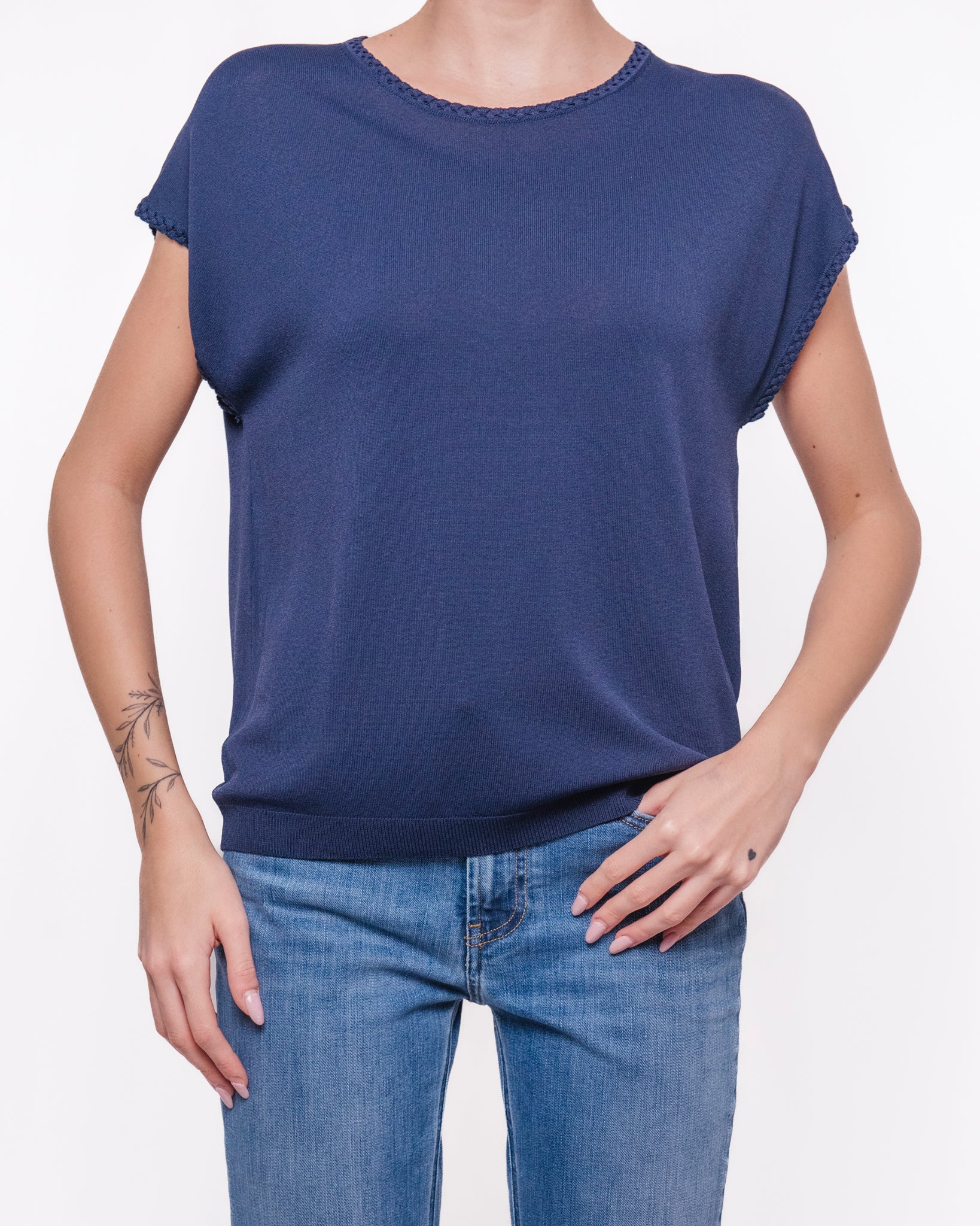 Blusa girocollo senza maniche Donna  -  6276KA