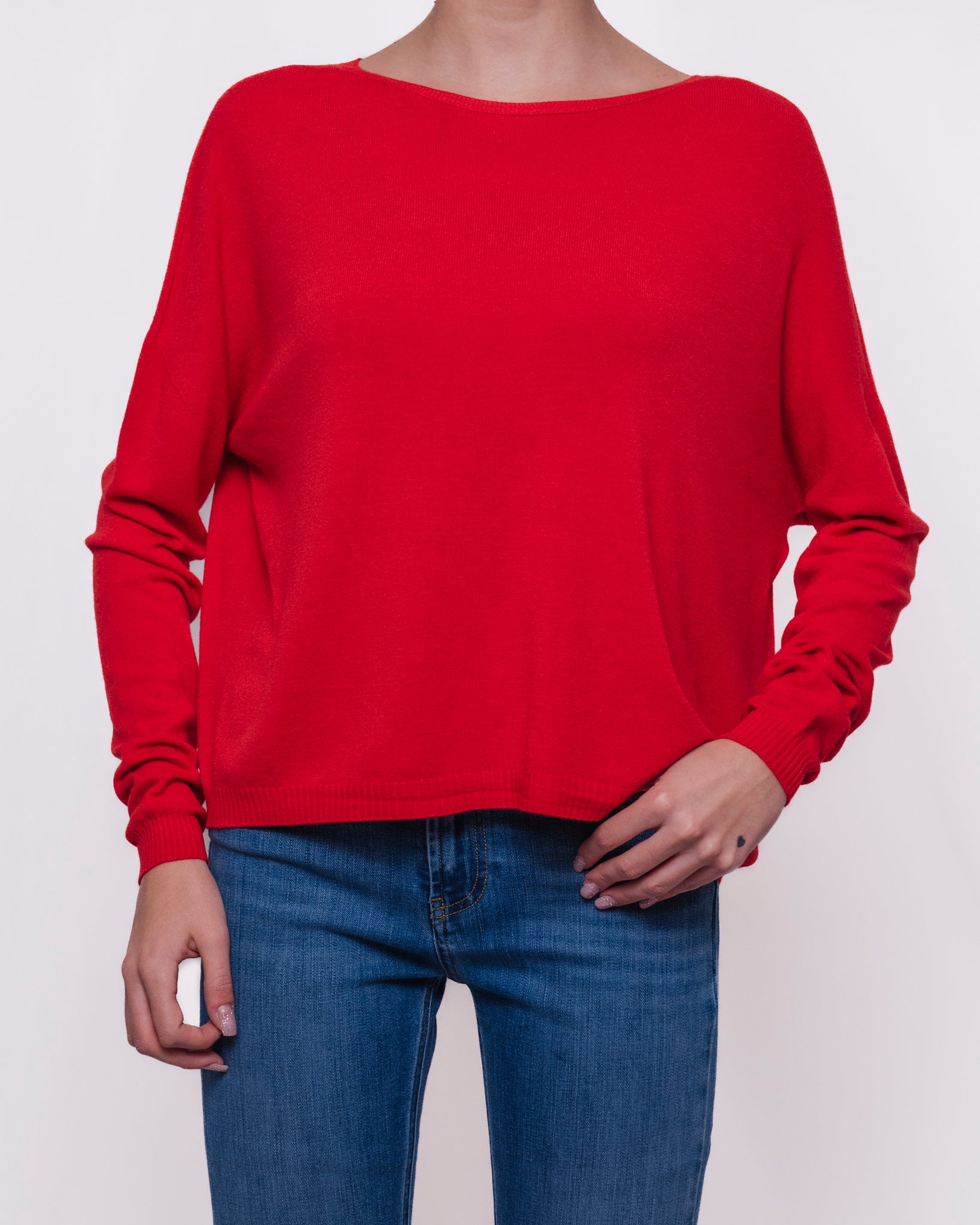 Maglia oversize schiena scoperta Donna  -  2AB2170